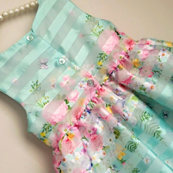 Easter / Spring Dress 12 - 18 Mo - Picture 3 of 7